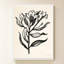 «Ink Flower I Cream» par Sara Zieve Miller - Impression sur toile