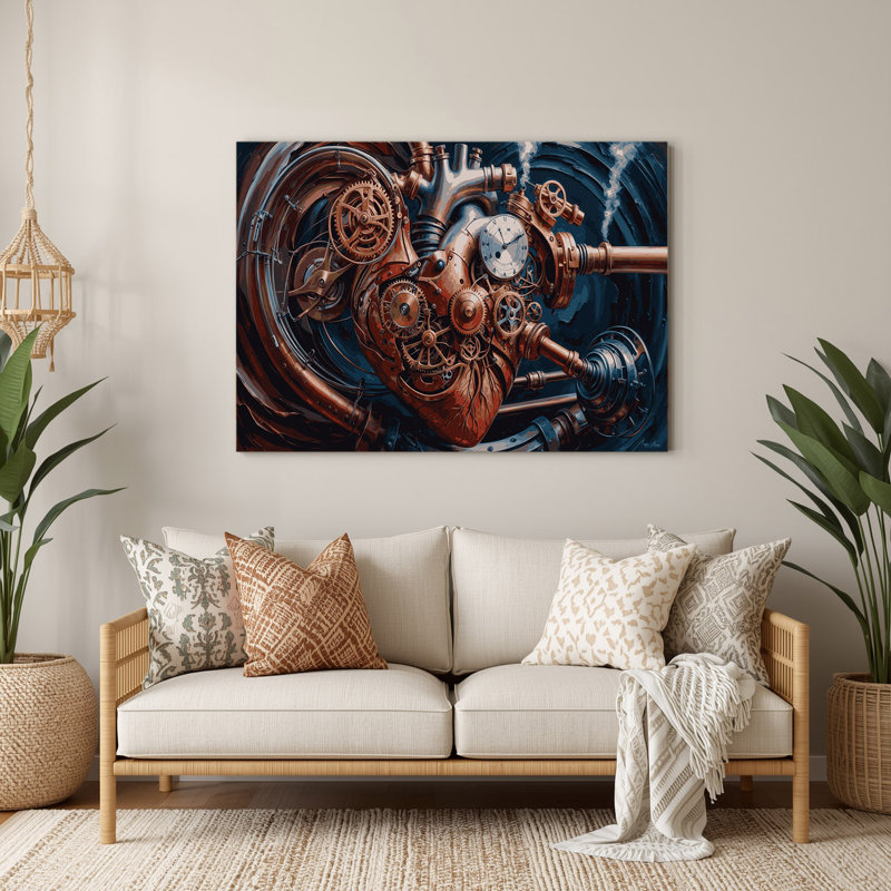 Art mural en métal Sci Fi, H 240 po x l 240 po x P 0,05 po