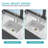 30"X18"X10" Undermount Single Bowl Fireclay Kitchen Sink - Dual Mount White Porcelain Fireclay Rectangular Deep Single Bowl Sink Basin