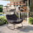 Indoor/Outdoor Rocking Chair with 450 Lbs Capacity, Heavy-Duty Metal Frame & Water-Resistant, Single Arc Leg Design with Thick Cushion for Patio, Garden & Living Room-30110652