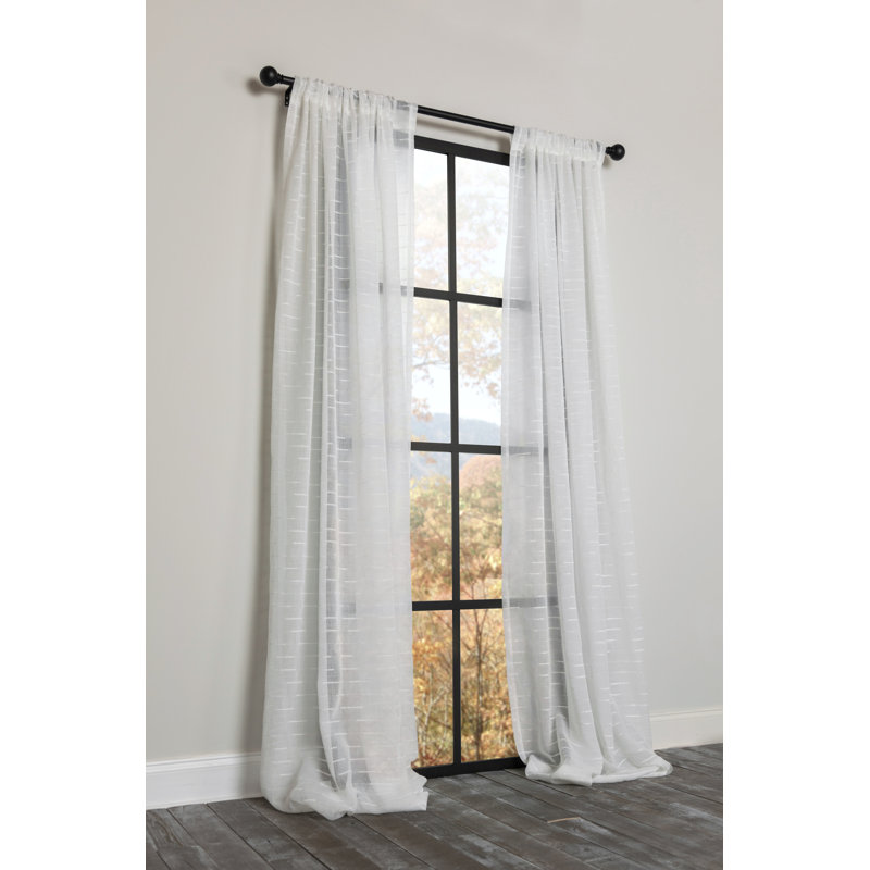 Baltich Semi Sheer Curtain Single Panel, 54" x 120"