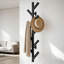 Portemanteau mural avec 9 crochets - portemanteau moderne en métal pour entrée, chambre à coucher et bureau - Conception robuste