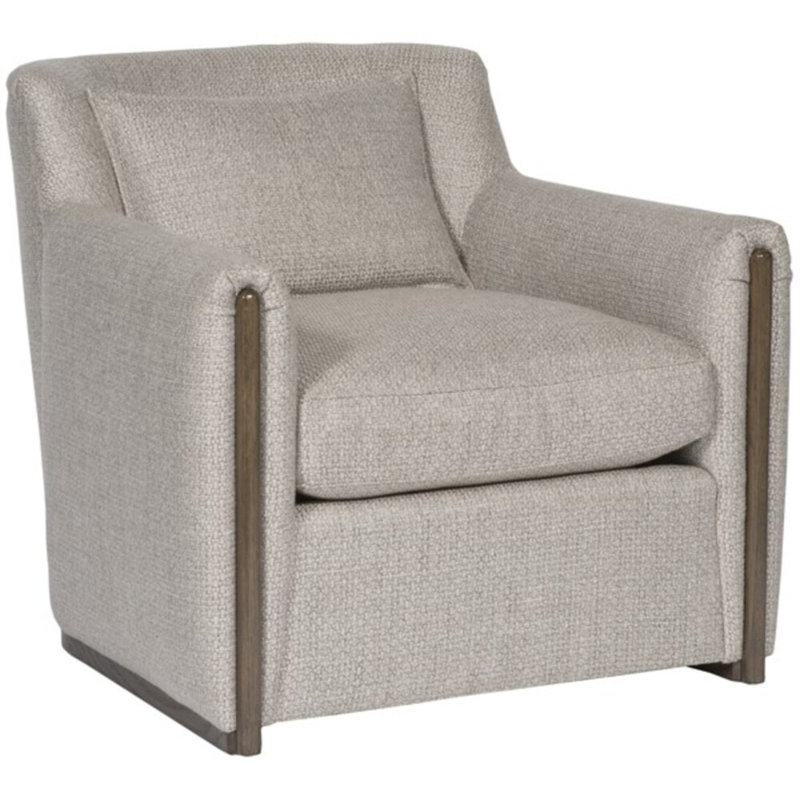 Thom Filicia Home 32.5" Wide Upholstered Armchair, Kennelly Snow Polyester Blend, Navajo