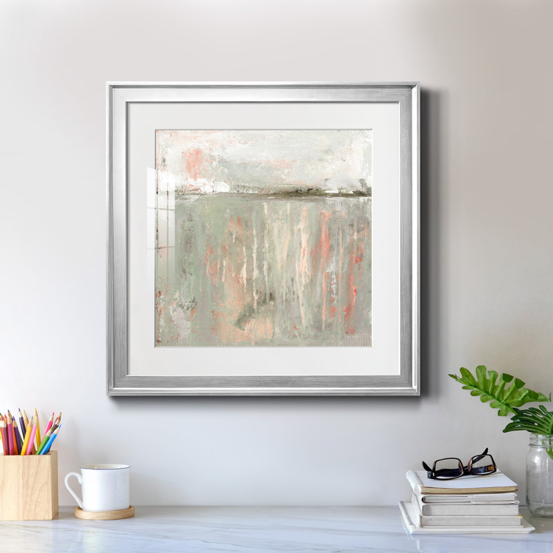 Récolte de dindes - peinture encadrée, H 22,5 po x l 22,5 po x P 1,5 po, Encadrement argenté