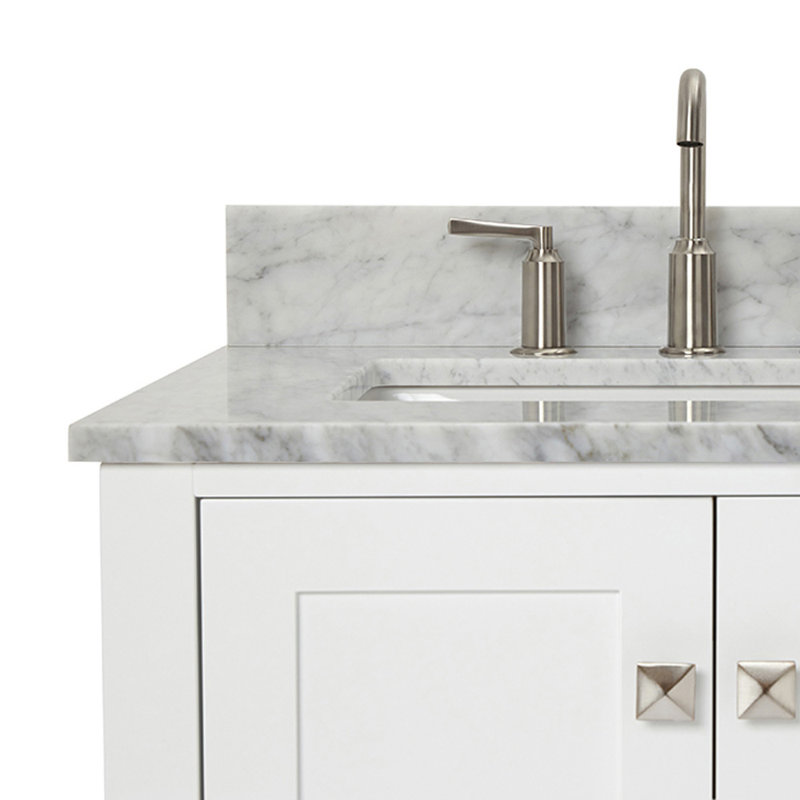 Ensemble de meuble-lavabo simple 37 po Flynt, Blanc