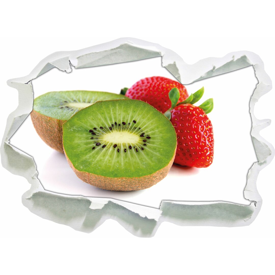 Kiwi und Stawberries Wandaufkleber