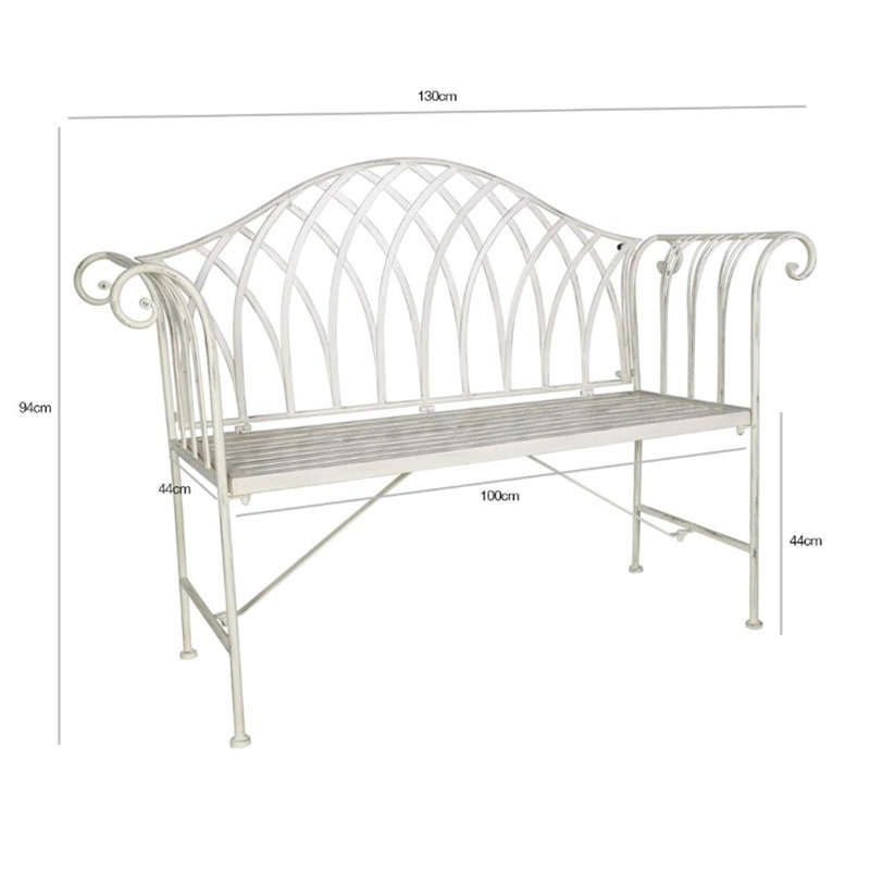 Eirlys Iron Outdoor Bench