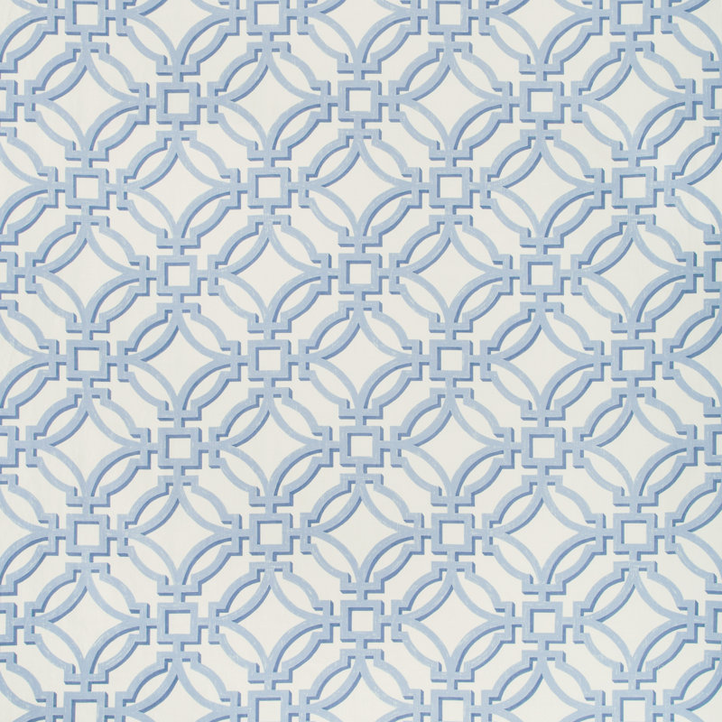 Summer Palace Salvy Cotton Blend Fabric, Delft