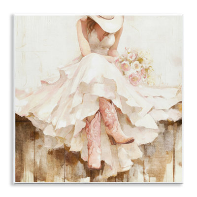 Cowgirl On The Fence Wall Plaque, design by Tina LeCour