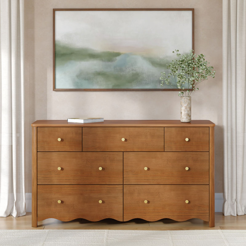 Sutton 7 Drawer Dresser, Pecan, Pecan
