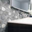 3" x 3" Metal Honeycomb Mosaic Tile