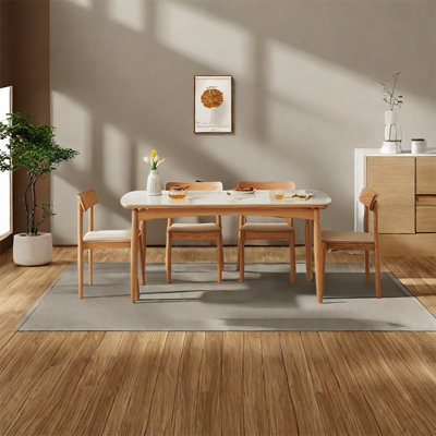 Simple modern rockplate dining table sets