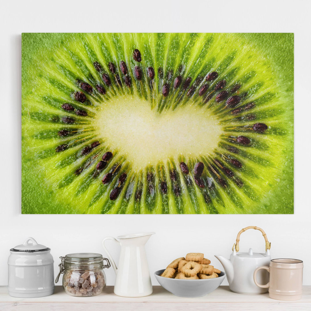 Leinwandbild Kiwi Heart