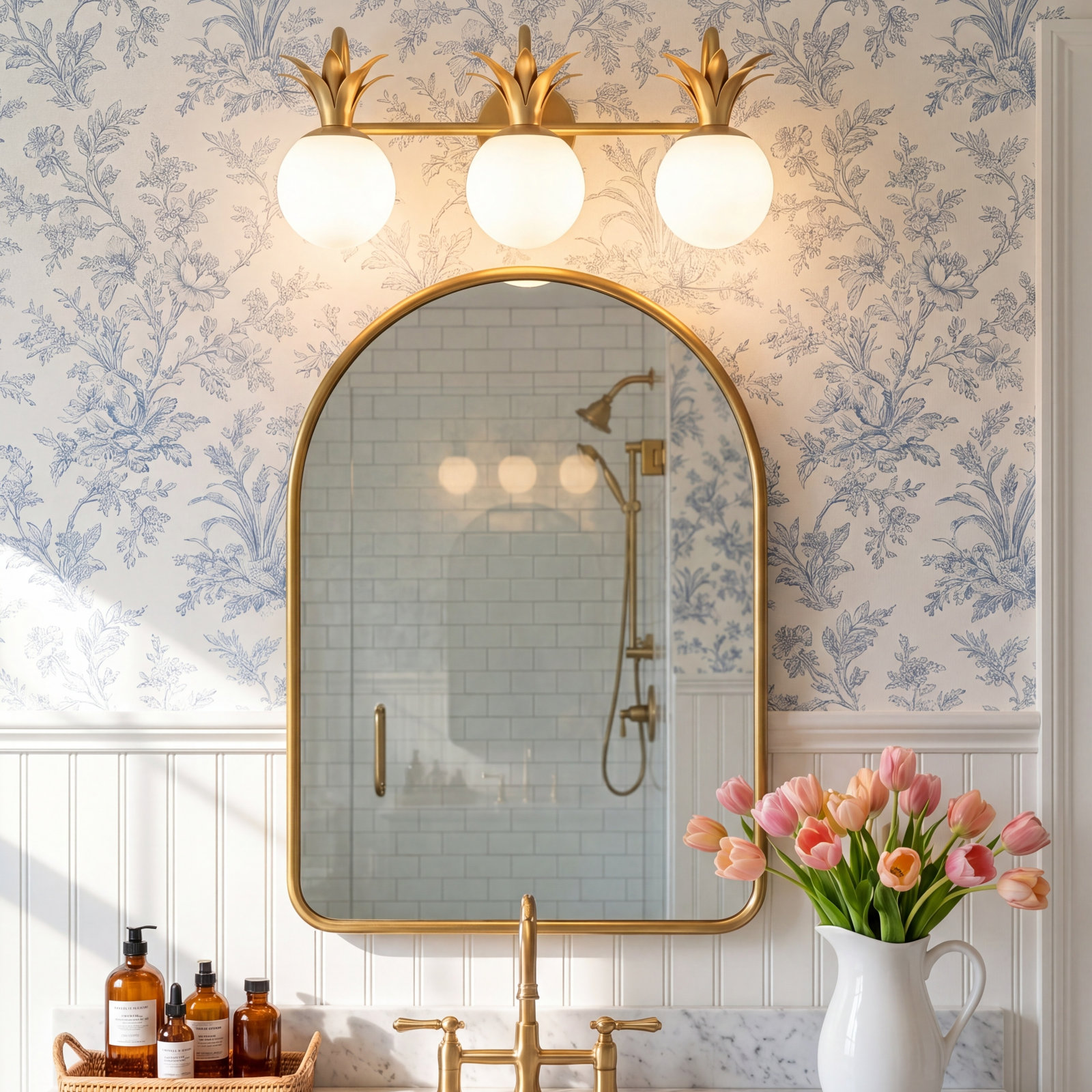 Gazala 3-Light Dimmable Vanity Light
