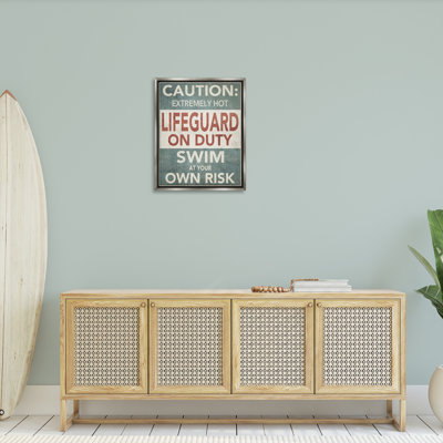 " Funny Swim At Own Risk " by Graffitee Studios