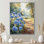 Hydrangeas in the Orchard Field - Hydrangea, reproduction d'art sur toile encadrée