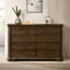 Commode 9 tiroirs Traditional, finition noyer antique