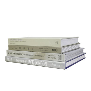 Decorative Books - Smokey Neutrals Coffee Table Stack - 4 Grey Books