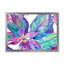 Turquoise et orchidée mauve - peinture sur toile-67232666-67232672
