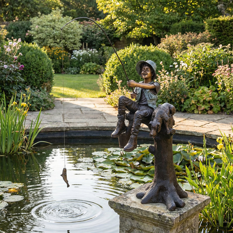 People Weather Resistant Metal Garden Statue
