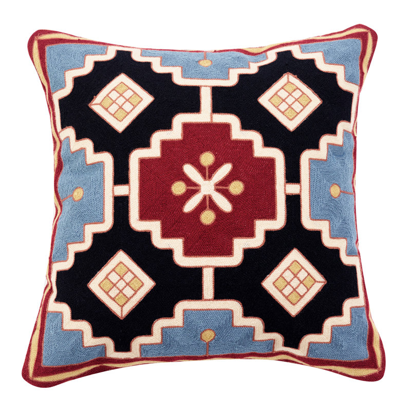 Para Embroidered Throw Pillow