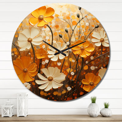 Cleata - Horloge murale florale