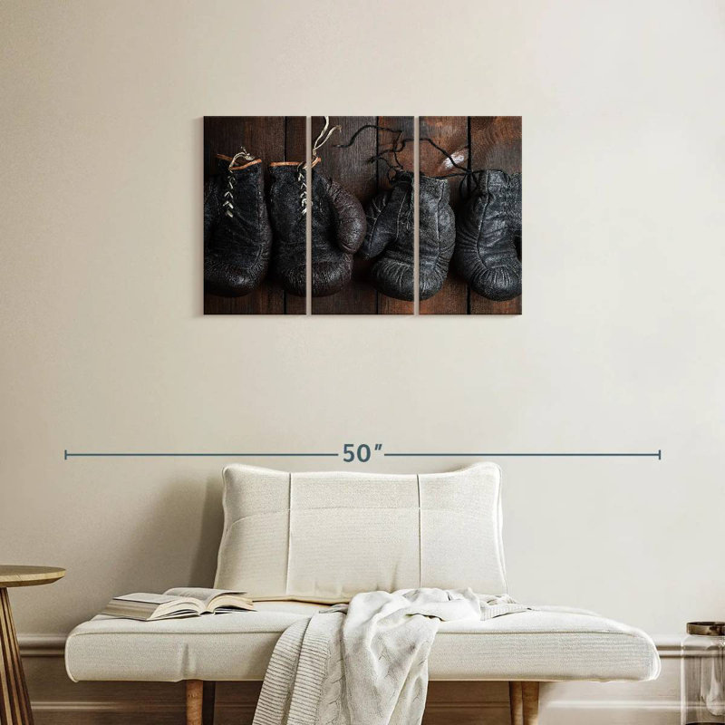 Sireci Dark Boxing Gloves, 20" H x 33" W