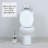14" Brushed Nickel Toilet Brush and Holder