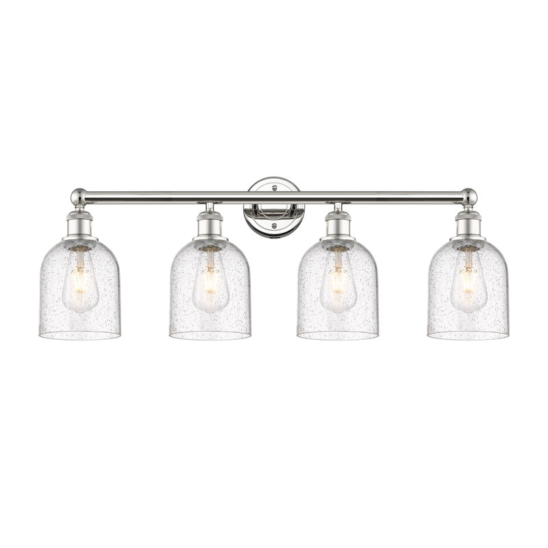 Odaniel 4 - Light Dimmable Vanity Light, Polished Nickel, Seedy