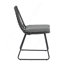 CHAISE, 2PCS avec 2 coussins, gris