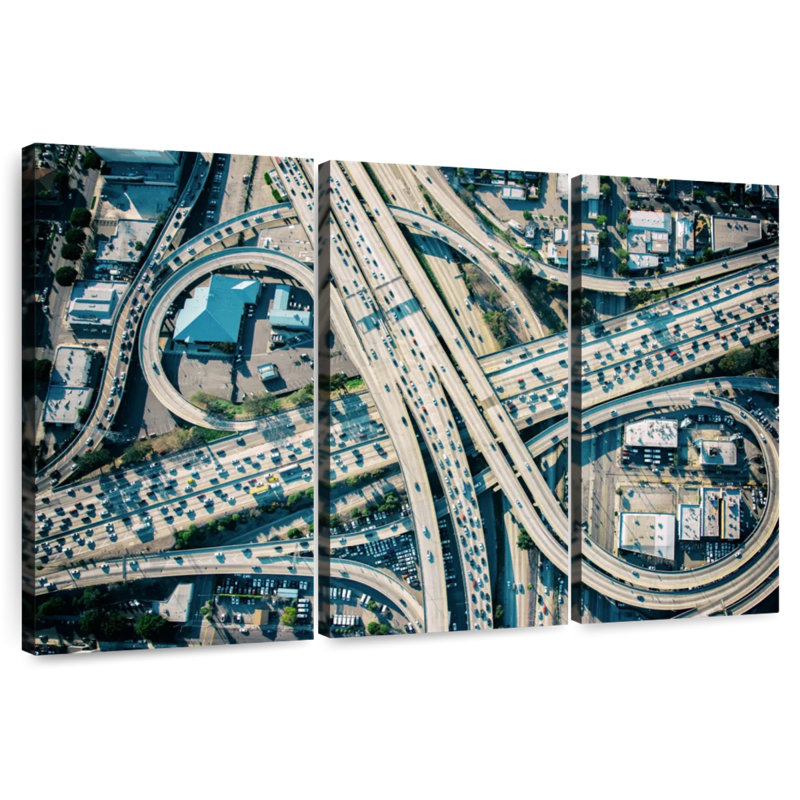 LA Freeway Interchange, 32" H x 50" W