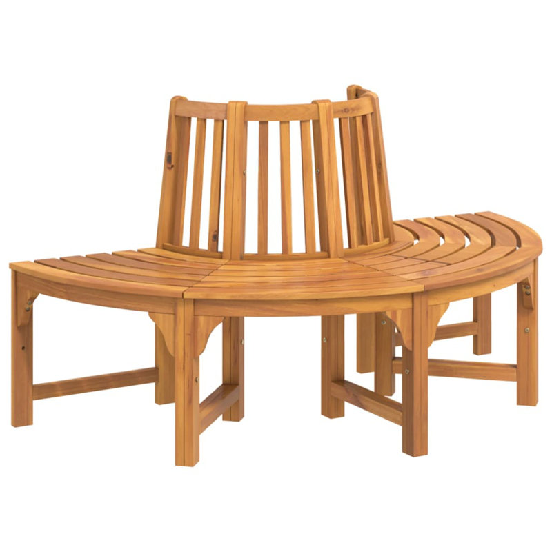 Banc d'arbre en bois