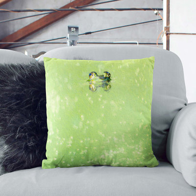 Peeping Frog Cushion with Filling