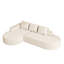 Chenille beige moderne, canapé modulaire, 3 coussins, matériau à haute résilience, sans assemblage, chenille modulaire confortable avec bords arrondis et respirants, conception d'oreiller, idéale pour le salon-1318391430-1318391480