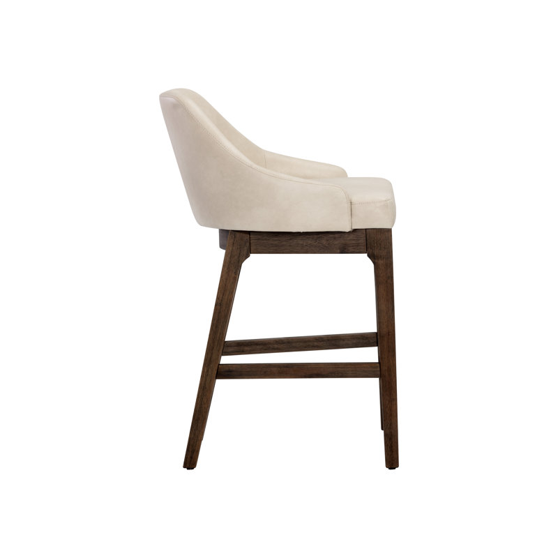 Upholstered Stool, Cream
