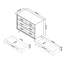 Ajaypal 100cm W 3 - Drawer Chest of Drawers