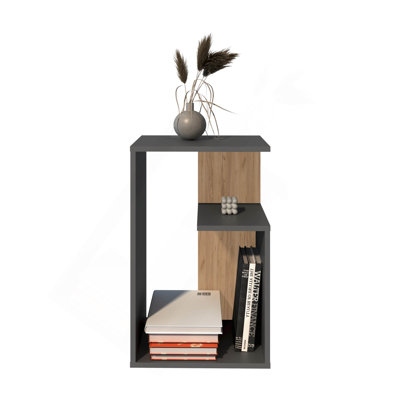 Side Table 25" H, 1 Shelf