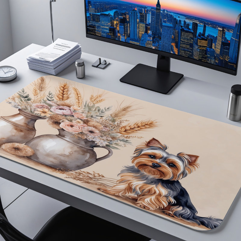 Polyester Desk Pad, 14.4x12.1