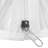  72" W Garment Rack Transparent Clothes Rail Cover 2-Pack