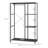 Addah 110cm Clothing Rack