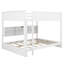 Lit superposé grand en bois avec armoires de rangement et ports USB-510316244