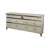 Sideboard With Crocodile-effect Leather 71.25'' W Dresser