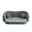 Canapé inclinable incurvé convertible sans assemblage requis-1025306116