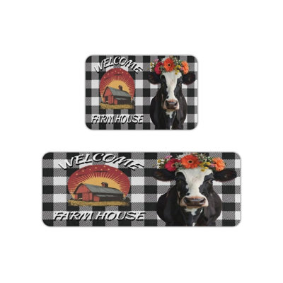 Tapis de cuisine Farmhouse Cow