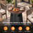 50000 BTU Propane Standing Patio Heater