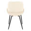 Chaise d'appoint rembourrée en similicuir Najrin-87953474-87953477