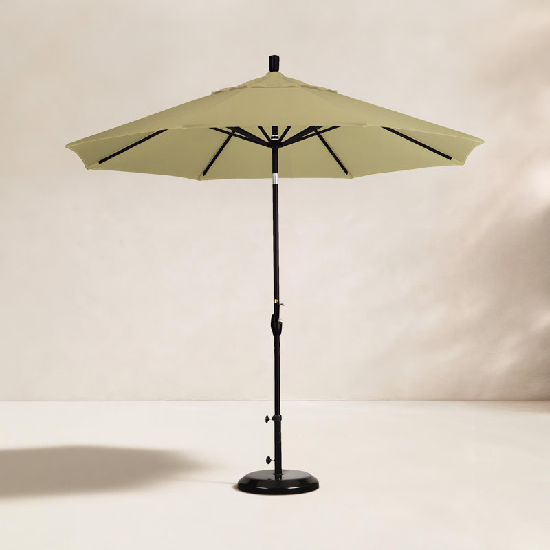 Parasol de marché 9 pi Iuka, Toile Sunbrella® beige chiné, 225