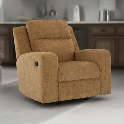 Fauteuil inclinable manuel berçant Damon, polyester doux et moelleux