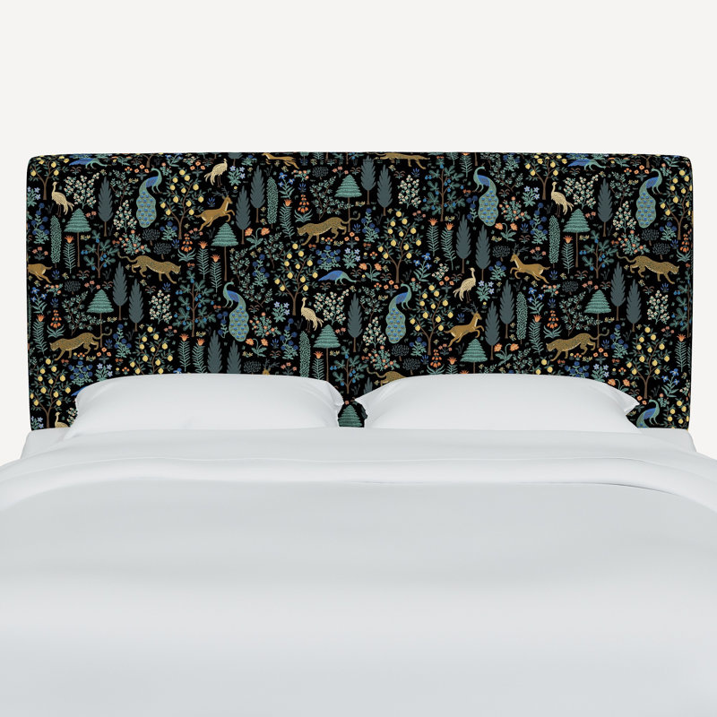 Elly Headboard, Rpc Menagerie Black Linen, Full/Double