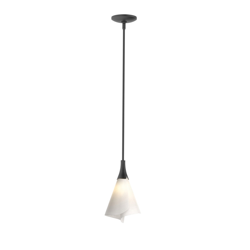 Luminaire suspendu simple à 1 lumière de 8 po Mobius, Noir
